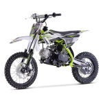 MotoTec X2 110cc 4-Stroke Gas Dirt Bike Green