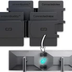 Set of 2, Magnetic Connection for Your Screens, Suitable for All Computer Monitors - Innovative Computer and Gaming Equipment