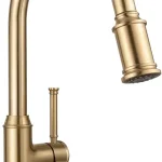 Lava Odoro Champagne Gold Kitchen Faucet with Pull Down Sprayer