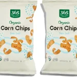 365 by Whole Foods Market, Organic Sea Salt Corn Chips, Vegan, Gluten-Free, 9 Ounce (Pack of 2)