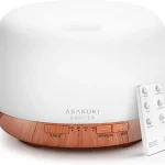 ASAKUKI Essential Oil Diffuser for Home, 500ML Aromatherapy Humidifier (Yellow)