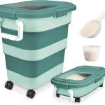 Komzon Rice Storage Container 10-40 Lb, 25 Lb Pet Dog Food Storage Container
