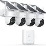 aosu D1 Classic 4-Cam Kit, Security Cameras Wireless Outdoor, Solar Powered