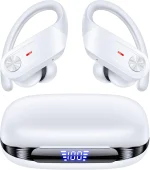 Hybrid Active Noise Cancelling Wireless Ear Buds 80 Hrs Playtime Hi-Res Stereo Quality Bluetooth Earbuds with Transparency Mode Headphones Bluetooth Earhooks ANC Earphones for Work Sports Travel