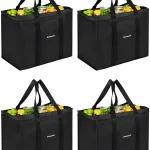 Homemell Heavy Duty Reusable Grocery Bags, Large Shopping Tote Bag, 4 Pack