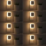 Sujeet Night Light, Night Lights Plug into Wall 8-Pack, Nightlight Plug in Night Light, Dusk to Dawn Night Lamp Led (Warm White)