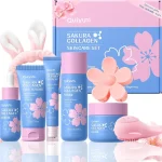 Cleanser, Toner, Serum, Eye Cream, Moisturizer | Hydration, Firm, Glow for All Skin Types, Skin Care Gift Sets