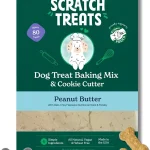 Peanut Butter Bake-at-Home Vegan Dog Treat Kit, Makes up to 80 Dog Cookies