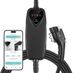 Lectron Level 2 J1772 Charger (WiFi Version) - 240V, 40 Amp, NEMA 14-50 Plug, 16 ft Extension Cord - Portable Electric Car Charger for J1772 Evs