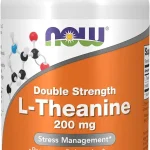 NOW Supplements, L-Theanine 200 mg with Inositol, 120 Veg Caps