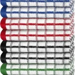 Premium Dish Towels for Kitchen, 8 Pack, 16x26 - 100% Cotton Kitchen Towels with Hanging Loop, Ultra Absorbent and Thick 410 GSM, Multicolor